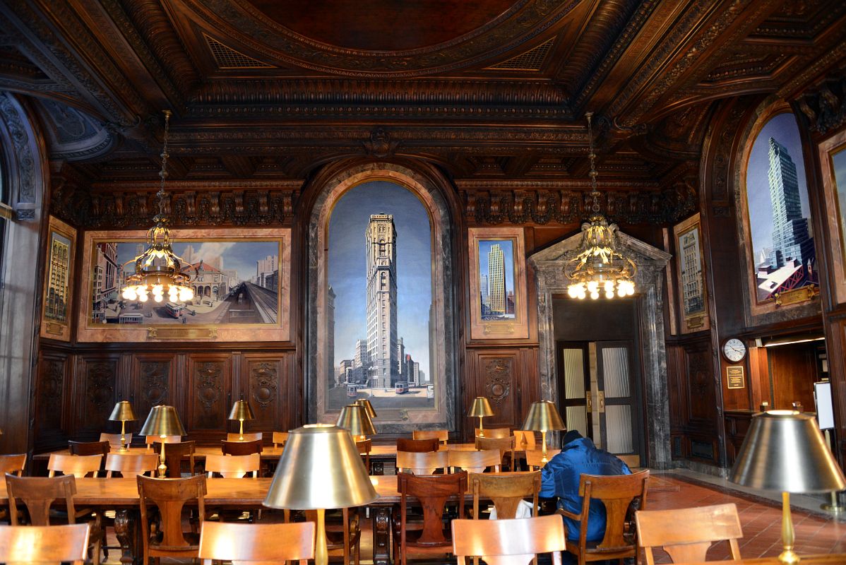 17-1 Wall Murals Depict Publishers From Early 1900s In Dewitt Wallace Periodical Room New York City Public Library Main Branch